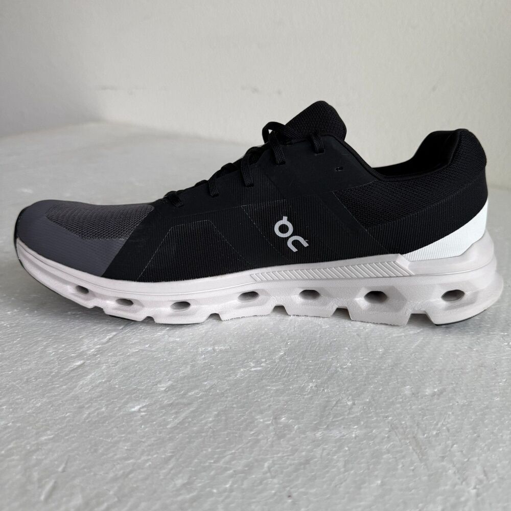 On Men's Cloudrunner Sneakers, Eclipse/Frost, 13 Medium US Running Shoes - Picture 12 of 16